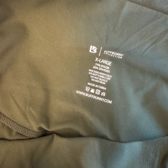 BuffBunny Olive Green High-Waist Stretch Leggings - Picture 4 of 4